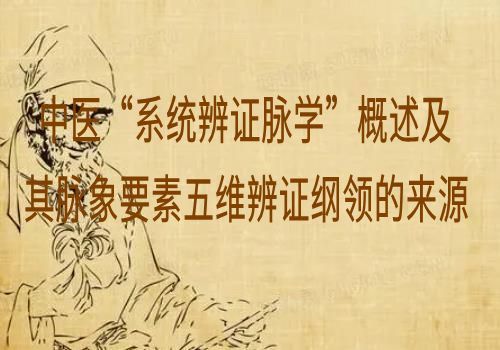 中医“系统辨证脉学”概述及其脉象要素五维辨证纲领的来源