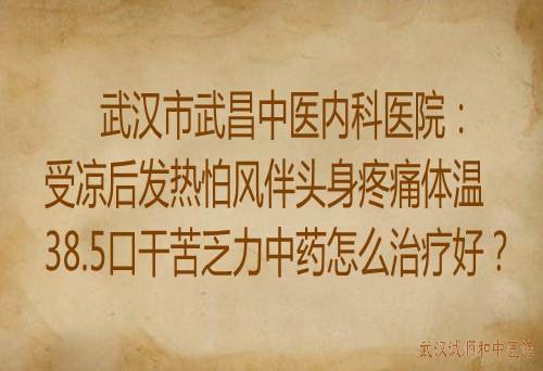 武汉市武昌中医内科医院：受凉后发热怕风伴头身疼痛体温38.5口干苦乏力中药怎么治疗好？