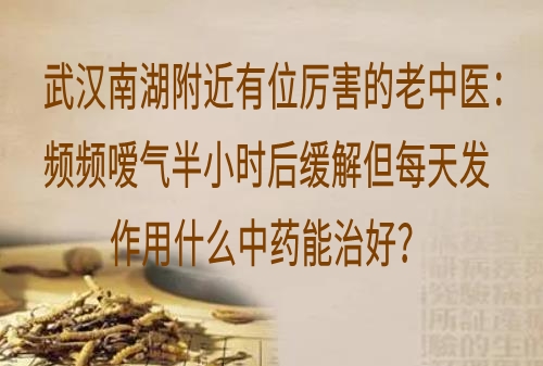 武汉南湖附近有位厉害的老中医：频频嗳气半小时后缓解但每天发作用什么中药能治好？