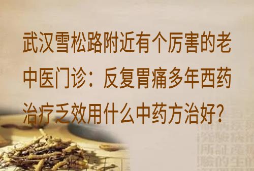 武汉雪松路附近有个厉害的老中医门诊：反复胃痛多年西药治疗乏效用什么中药方治好？