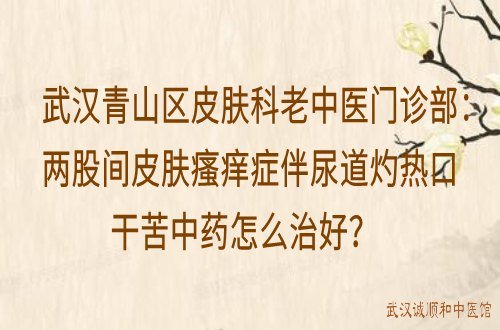 武汉青山区皮肤科老中医门诊部：两股间皮肤瘙痒症伴尿道灼热口干苦中药怎么治好？