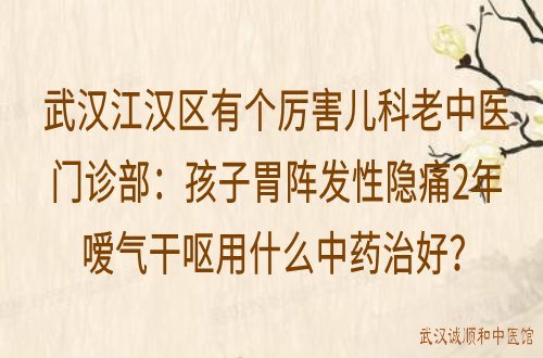 武汉江汉区有个厉害儿科老中医门诊部：孩子胃阵发性隐痛2年嗳气干呕用什么中药治好？