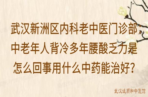 武汉新洲区内科老中医门诊部：中老年人背冷多年腰酸乏力是怎么回事用什么中药能治好？