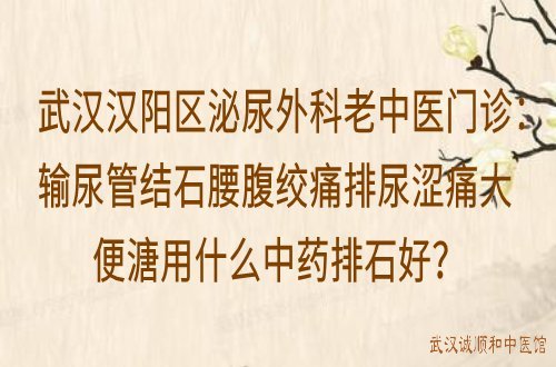 武汉汉阳区泌尿外科老中医门诊：输尿管结石腰腹绞痛排尿涩痛大便溏用什么中药排石好？